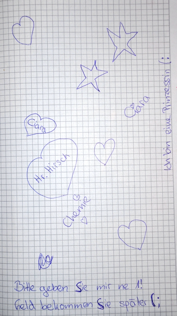 Herzen und Sterne; Stegreifaufgabe Chemie, Kl. 10