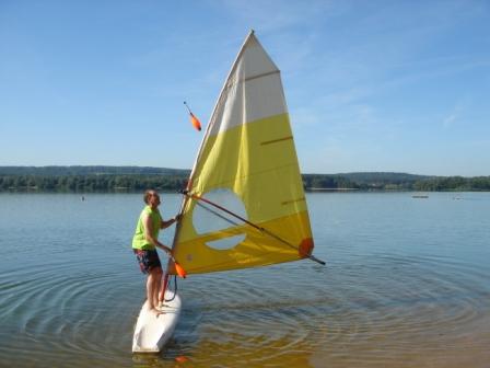 Sommer 2009: die meganeue Trendsportart aus Rimpar: Sail-Surf-Juggling (SSJ)