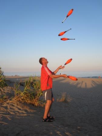 Sommer 2009: in S&uuml;dfrankreich am Strand