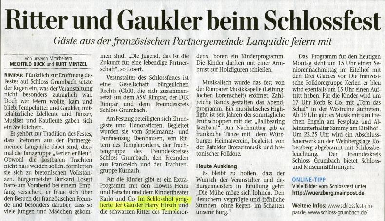 Mainpost, 01.08.2011